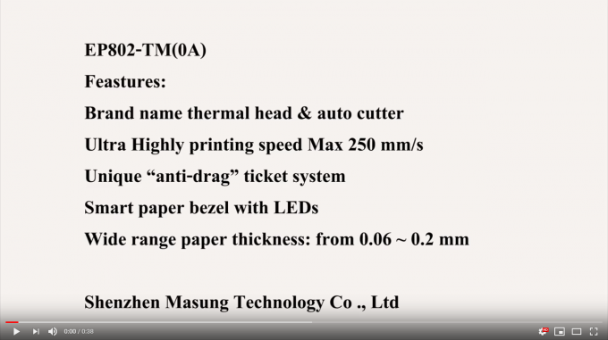 Velocidade múltipla da impressora térmica 250mm/s do quiosque da detecção do diodo emissor de luz para a aposta dos esportes